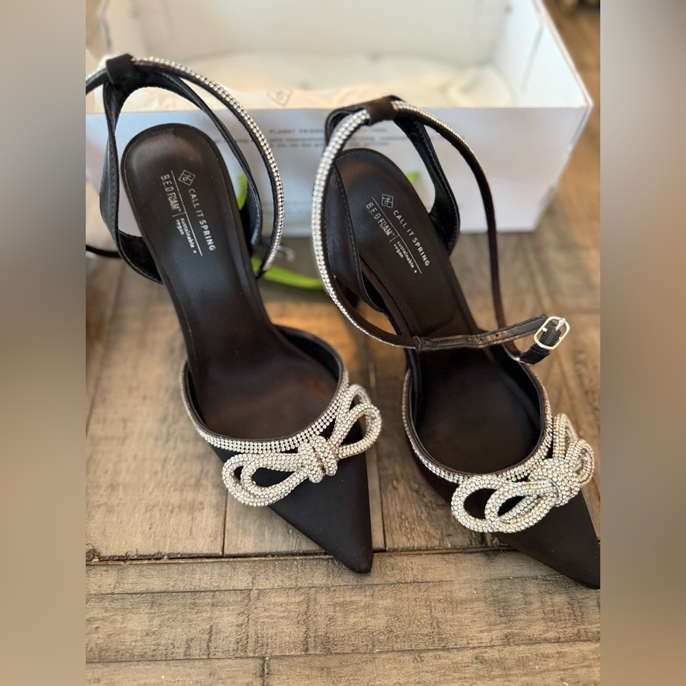 Call it Spring Galaa Rhinestone High Heels, size 7.5.